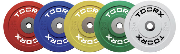 Kangikettad Toorx Competition Bumper, kummikattega, 5-25kg Kangikettad Toorx Competition Bumper, kummikattega, 5-25kg