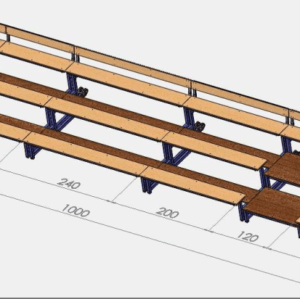 Kergtribüün 10m Sportsystem OUTDOOR