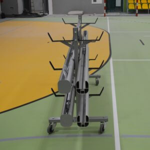 Võrkpallipostide ladustamiskäru MTB