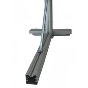 Portatiivsed tennisepostid alumiinium 120x100mm Pesmenpol
