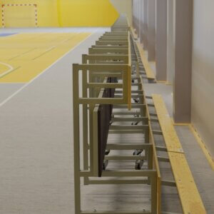 Kergtribüüni moodul 8-10 kohta, 2 rida INDOOR