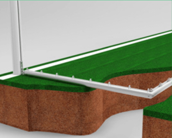 Jalgpalliväravad 7,32×2,44×0,8x2m hülssides Sportsystem