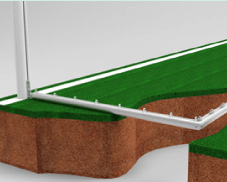 Jalgpalliväravad 7,32×2,44×0,8x2m hülssides Sportsystem