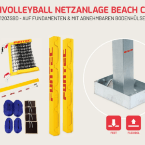 Rannavõrkpalli- ja rannatennisekomplekt Funtec BEACH CHAMP SBD
