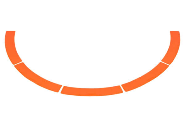 Rajamärgistusjoon “kurv” 10tk komplektis Megaform